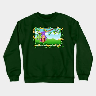 PURPLE MONKEY Crewneck Sweatshirt